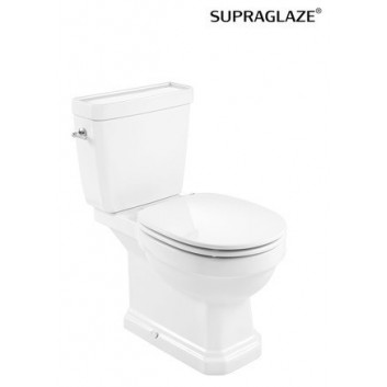 Miska WC Roca Carmen Rimless do kompaktu 67x37cm odpływ podwójny, biały- sanitbuy.pl