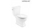 Miska WC Roca Carmen Rimless do kompaktu 67x37cm odpływ podwójny, biały- sanitbuy.pl