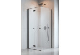 Ścianka boczna S1 90 Radaway Nes KDJ B, przejrzysta, 900x2000mm, gunmetal