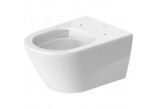 Miska toaletowa wisząca Duravit D-Neo Rimless, 54x37cm, bez rantu spłukującego, mocowanie Durafix, 4,5 l, UWL klasa 1 - biała półmatowa