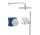 Zestaw prysznicowy podtynkowy Grohe Precision SmartControl z deszczownicą Vitalio Joy 260 - chrom