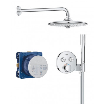 Zestaw prysznicowy podtynkowy Grohe Grohterm SmartControl Rainshower 310 SmartActive , Stal Szczotkowana