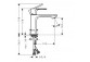 Hansgrohe Rebris S bateria umywalkowa 110 CoolStart, bez kompletu odpływowego, chrom