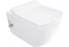 Miska WC Deante Blur 52,5 x 37,2 cm, z funkcją bidetu, z baterią mieszaczową - biały