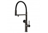 Gessi - Bateria kuchenna półprofesjonalna VITA 60722 z modułem wody zimnej - Black Metal Brushed PVD