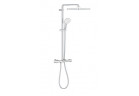 System prysznicowy Grohe Tempesta System 250 Cube z termostatem do montażu ściennego, z deszczownicą kwadratową 25 cm - chrom