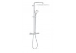 System prysznicowy Grohe Tempesta System 250 Cube z termostatem do montażu ściennego, z deszczownicą kwadratową 25 cm - chrom
