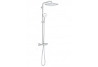 System wannowo-prysznicowy Grohe Tempesta System 250 Cube z termostatem do montażu ściennego, z deszczownicą kwadratową 25 cm - chrom
