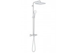 System prysznicowy Grohe Tempesta System 250 Cube z termostatem do montażu ściennego, z deszczownicą kwadratową 25 cm - chrom
