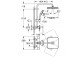 System prysznicowy Grohe Tempesta System 250 Cube z termostatem do montażu ściennego, z deszczownicą kwadratową 25 cm - chrom