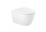 Miska WC podwieszana, Roca Ona 36x53 cm, Rimless Vortex - biała