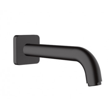 Bateria umywalkowa Hansgrohe Vernis Shape jednouchwytowa, z wylewką 20,7 cm, ścienna, podtynkowa - czarny mat