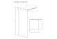 Kabina prysznicowa Radaway Modo X II 110, przejrzysta, 1085-1095x2000mm
