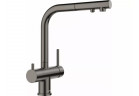 Bateria kuchenna Blanco FONTAS-S II, z wyciąganą wylewką - satin dark steel