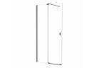 Kabina walk-in Besco Vayo 110x200 cm, przesuwna - szkło przejrzyste, profil Gun Metal