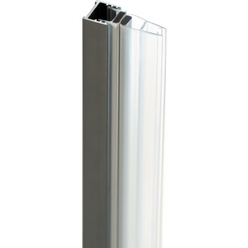 Ścianka prysznicowa Deante Prizma walk-in 120x195 cm - szkło przejrzyste, profil titanium
