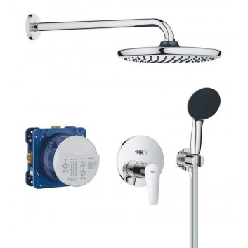 Zestaw prysznicowy podtynkowy Grohe Precision SmartControl z deszczownicą Vitalio Joy 260 - chrom