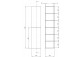 Ścianka prysznicowa Deante Prizma walk-in 120x195 cm - szkło przejrzyste, profil titanium