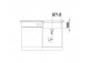 Zlewozmywak Blanco Subline 500-U ceramiczny PuraPlus 54.3x45.6cm bez korka automatycznego, czarny- sanitbuy.pl