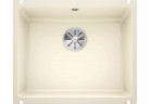 Zlewozmywak Blanco Subline 500-U ceramiczny PuraPlus 54,3x45,6cm bez korka automatycznego - magnolia połysk