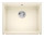 Zlewozmywak Blanco Subline 500-U ceramiczny PuraPlus 54,3x45,6cm bez korka automatycznego - magnolia połysk
