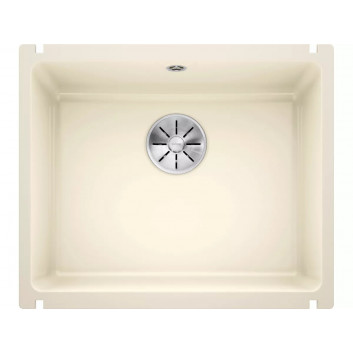 Zlewozmywak Blanco Subline 500-U ceramiczny PuraPlus 54.3x45.6cm bez korka automatycznego, czarny- sanitbuy.pl