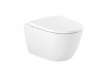 Roca Ona miska WC podwieszana Rimless® Vortex z deską wolnoopadającą (zestaw)