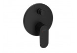 Bateria wannowa Hansgrohe Rebris S jednouchwytowa, podtynkowa do iBox universal - czarny mat