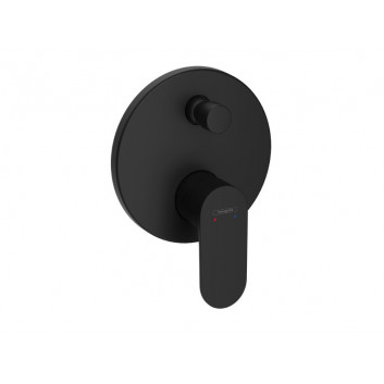 Bateria wannowa Hansgrohe Rebris S jednouchwytowa, podtynkowa do iBox universal - czarny mat