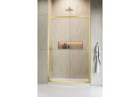Drzwi prysznicowe 100cm, Radaway Alienta Brushed Light Gold DWJ, szkło przezroczyste, profil jasny złoty