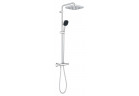 System prysznicowy Grohe Vitalio Comfort 250 z termostatem do montażu ściennego, z deszczownicą kwadratową 25 cm - chrom