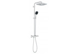 System wannowo-prysznicowy Grohe Tempesta System 250 Cube z termostatem do montażu ściennego, z deszczownicą kwadratową 25 cm - chrom