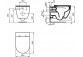 Miska WC Ideal Standard i.life B  Rimless, 54x35,5cm wisząca bezrantowa biała + deska Ideal Standard i.life B, wolnoopadająca 