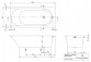 Wanna prostokątna Villeroy & Boch Oberon 2.0,  170x75 cm - biała Weiss Alpin
