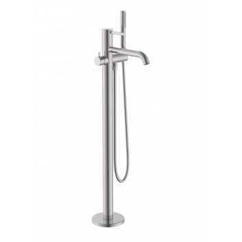 Bateria umywalkowa Roca Ona jednouchwytowa dwuotworowa podtynkowa - inox