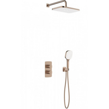 Bateria bidetowa KFA Logon Brushed Rose Gold podtynkowa - miedź szczotkowana PVD