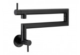 Bateria kuchenna KFA Duero Pot Filler Black składana przegubowa do napełniania garnków - czarna