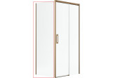 Ścianka boczna S1 Radaway Idea KDJ 80x200 cm, lewa - szkło przejrzyste, profil miedź szczotkowana