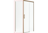 Ścianka boczna S1 Radaway Idea KDJ 80x200 cm, lewa - szkło przejrzyste, profil miedź szczotkowana