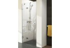 Drzwi prysznicowe BSD2-90 L Ravak Brilliant dwuelementowe - wersja lewa, chrom + transparent