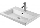 Umywalka Duravit wisząca biała seria 2nd Floor 60x43 cm jednootworowa