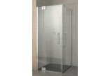Drzwi prysznicowe Kermi Pasa XP 110x185cm, wahadłowe, jednoskrzydłowe z elementem stałym do ścianki bocznej- sanitbuy.pl