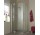 Drzwi wahadłowe Kermi Filia XP 1-skrzydłowe z polem stałym, otwierane w prawo, szer. 75 cm, wys. 200 cm, profil srebrny, szkło przezroczyste z KermiClean