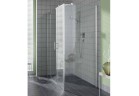 Ściana boczna do drzwi z polami stałymi Kermi Filia XP, szer. 90 cm, wys. 200 cm, profil srebrny, szkło przezroczyste