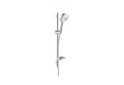 Zestaw prysznicowy Hansgrohe Raindance Select E 120 3 jet / Unica'S Puro 0,65 m, biały/chrom