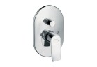 Bateria wannowa Hansgrohe Metris E2 jednouchwytowa, 2-odbiorniki, chrom