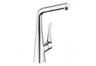 Bateria kuchenna z wyciągana wylewką DN 15 Hansgrohe Metris, stal
