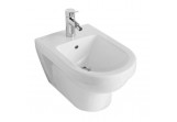 Bidet Villeroy & Boch O.Novo 36x56 cm, wiszący, Biały Alpin Ceramicplus, 1-otworowy, z przelewem