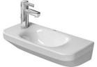 Umywalka Duravit DuraStyle, mała, 50x22 cm, otwór na baterię z lewej strony, Biały Alpin WonderGliss