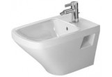 Bidet wiszący, Duravit DuraStyle, 370x540 mm, 1-otworowy, Biały Alpin WonderGliss